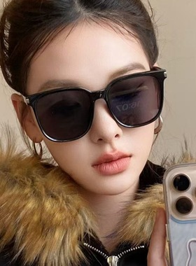 日本品质小红书墨镜女高级感网红防晒太阳镜大框圆脸显瘦眼镜男可