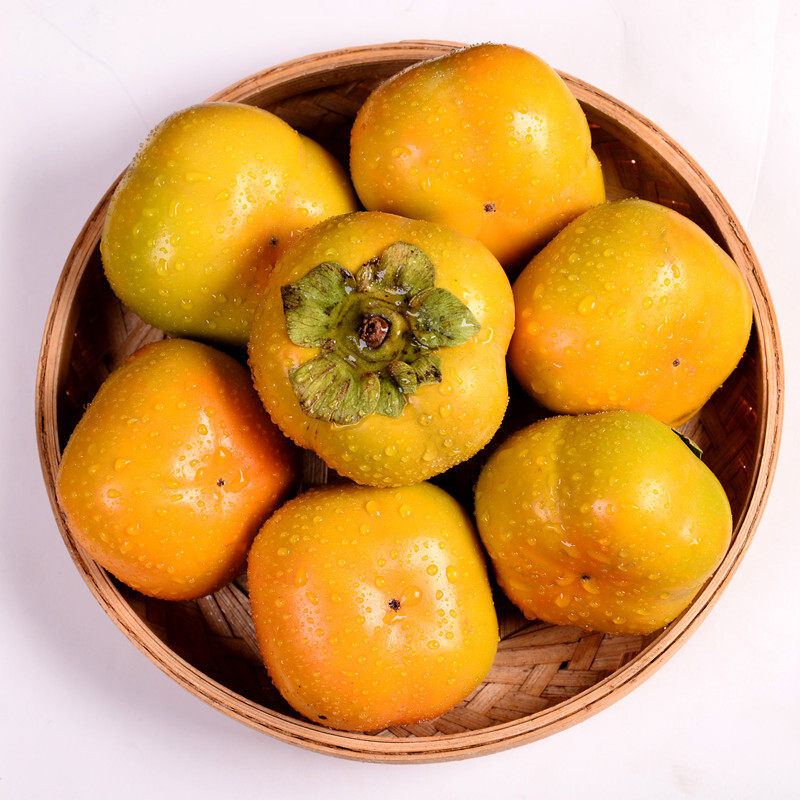 脆柿子新鲜水果当季整箱5斤现摘大甜巧克力柿火晶黄硬柿子包邮10,淘宝优惠券,粉丝福利购,淘宝优惠卷