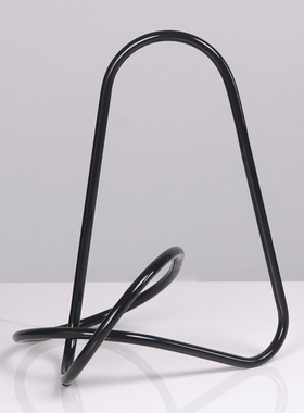 三角形线条摆件家居客厅极简曲线金属样板间软装饰W品设计师礼物