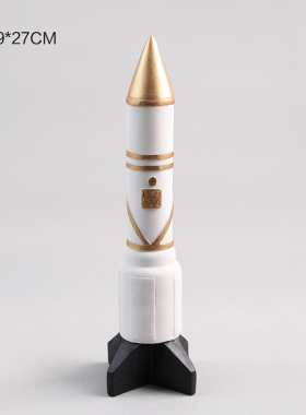 创意宇航员太空人火箭模型工艺品摆件客厅儿童房书柜X酒柜装饰摆