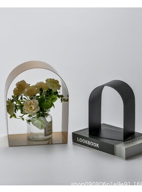简约现代a欧式拱门金属摆件家居样板房售楼处装饰品办公室桌面摆