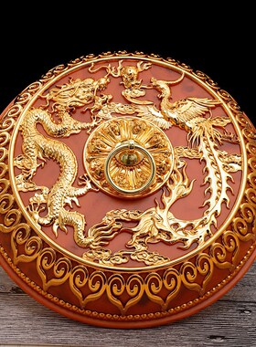 藏式八吉祥糌粑盒双层酥油盒z吉祥糖果盒水果盒内带不锈钢内胆