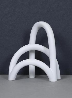 爆款现代极简抽象异型艺术品摆件创意电视柜客厅书柜家居软装装饰