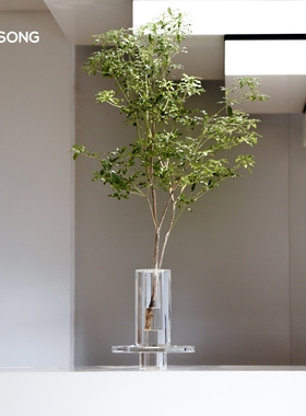 RESONG日诵家居 絮雨水晶花瓶 简约客厅软装摆场设计师花器饰品