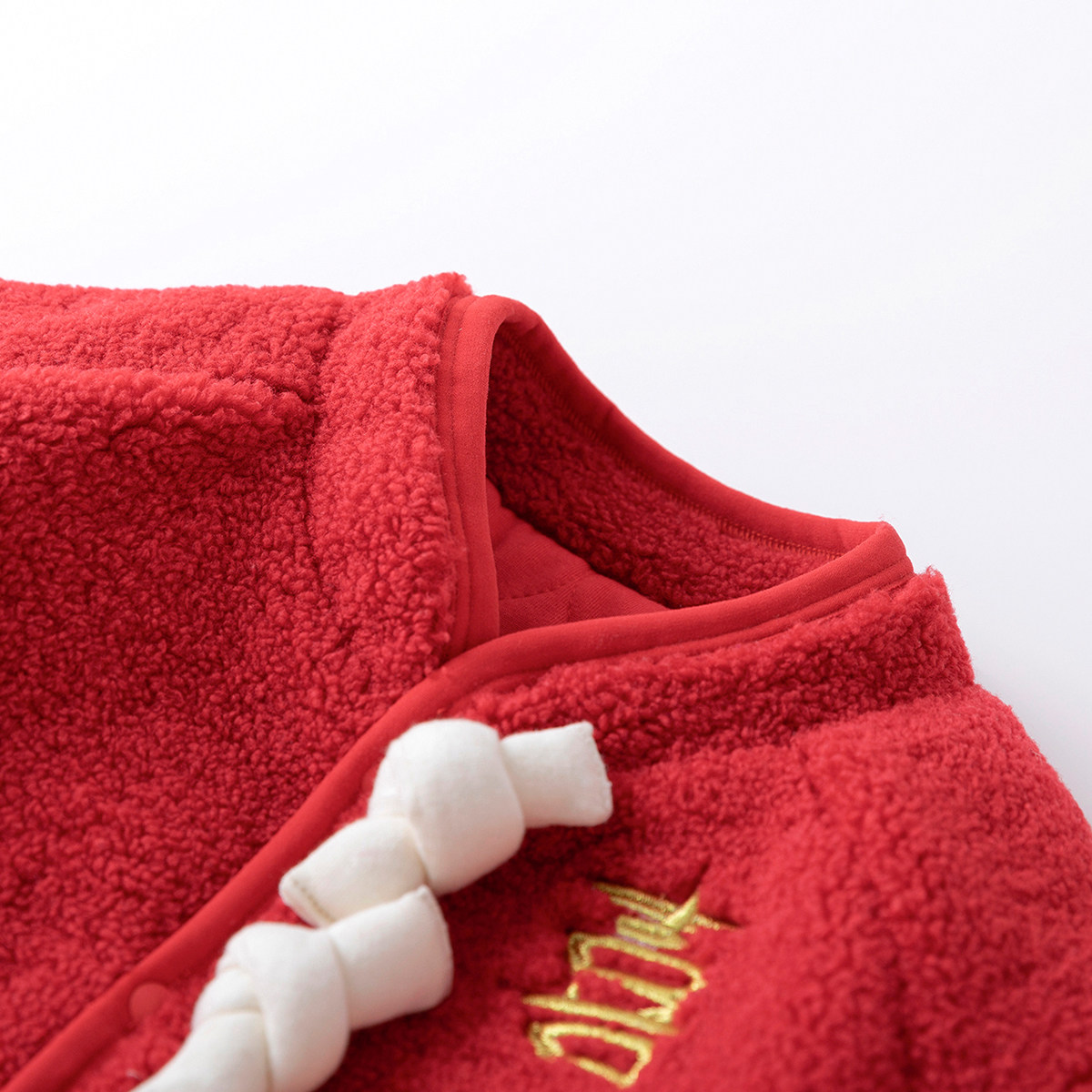 嘟嘟家新年外套冬装宝宝拜年服儿童夹棉加厚衣服秋冬男童保暖上衣