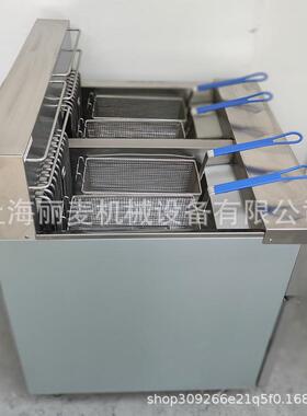 实商家供应立式双电脑力版DF-38双炉缸四油炸筛 56L三相电油炸锅
