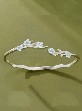 勿忘我手镯子女轻奢小众设计高级