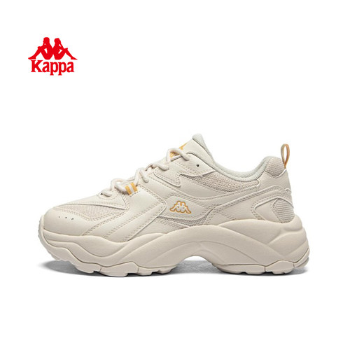 Kappa卡帕厚底运动鞋女2025新款休闲春季跑步老爹鞋女款增高鞋子 - 图1
