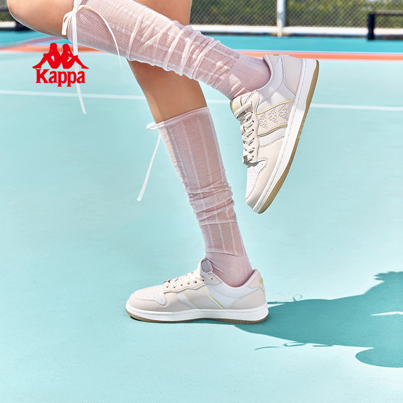 Kappa女鞋小白鞋女款2025新款秋季厚底板鞋百搭休闲鞋子女运动鞋,淘宝优惠券,粉丝福利购,淘宝优惠卷