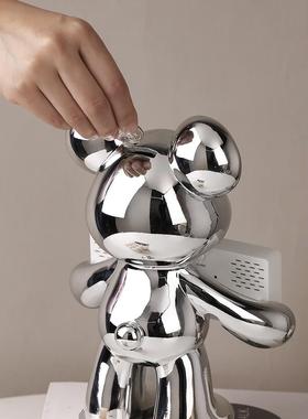 暴力熊装饰品时钟桌面无障碍豪华客厅电视柜酒柜装饰乔迁礼物礼物