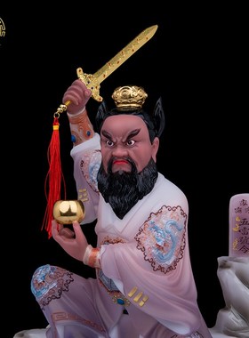 张天师像a体汉白玉龙虎山张道陵神像家居玄关正一真人祖师桌面摆