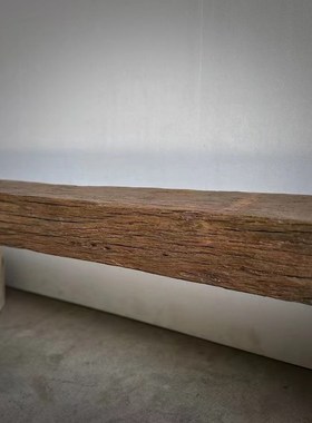 风化木老木头木头置物架铁栎木朽F木枯木装饰空间创意特色摆件