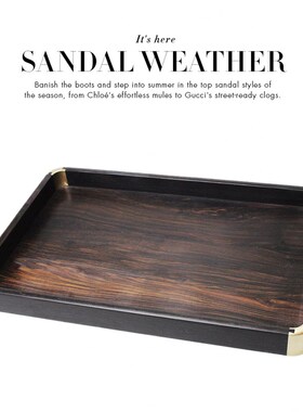 中式样板房软装饰品餐桌客厅茶几托F盘摆件红木高端摆场工艺品