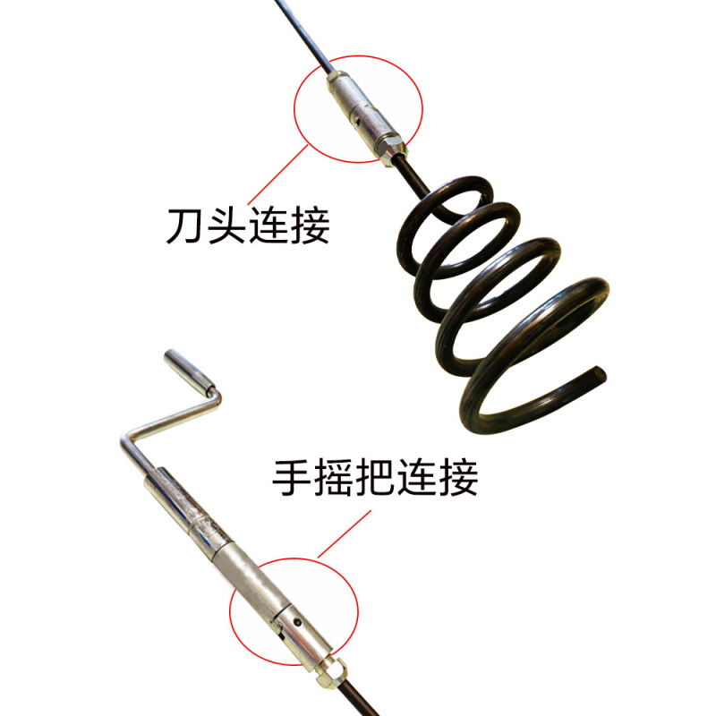 手摇电动疏通下水道专用工具神器钢钎杆子市政井主大管道堵塞通条-图2