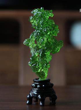 爆款琉璃太湖石茶楼假山摆件中式禅意客厅书房茶室玄关装饰品石头