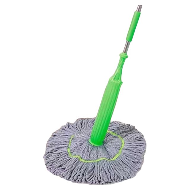 New automatic hand-free no-wash mop rotating household vertical lazy push-pull decontamination sleeve wet dual-use bamboo fiber