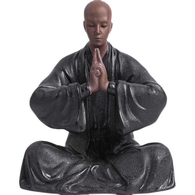 极速陶瓷禅意摆件中式小僧家居客厅书房博古架办公桌Y面书架饰品,淘宝优惠券,粉丝福利购,淘宝优惠卷