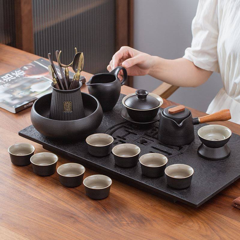 极速。新疆e西藏包邮乌金石茶盘日式茶壶黑陶功夫茶具套组家用轻,淘宝优惠券,粉丝福利购,淘宝优惠卷