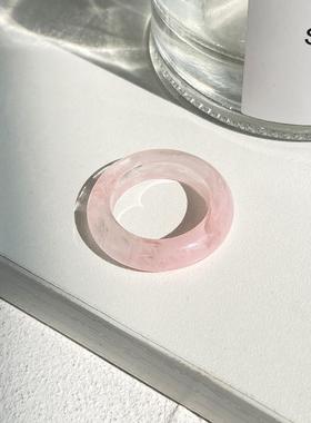 极速Resin color ring women树脂彩色戒指 创T意复古森系性冷淡风