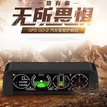 Vehicular cross-country level gradiometer on-board compass elevation instrument hud head-up display car GM machine