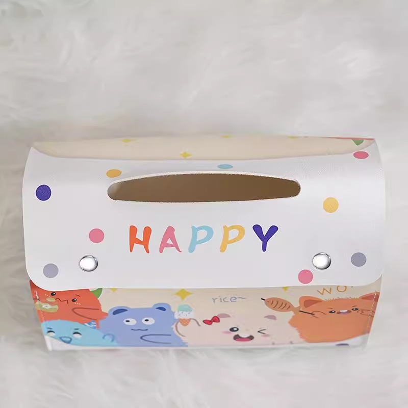 2025新款可爱卡通抽纸盒车载悬挂式客厅卧室车载办公室装饰收纳 - 图2