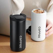 Creative Double Wall Thermal Mug with Lid Stainless Steel Po