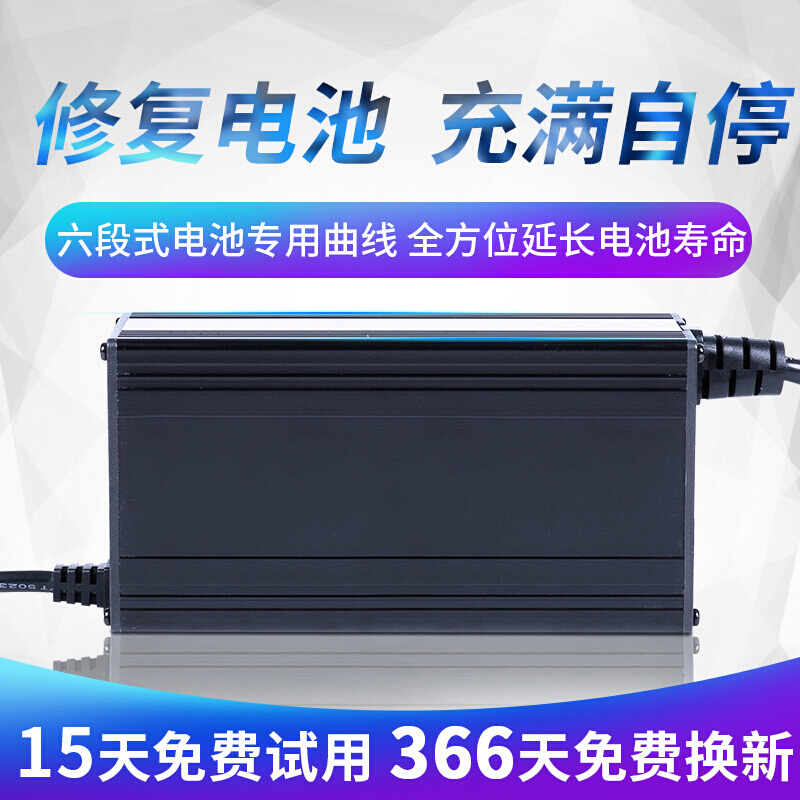 充电器大功率汽车维护能免电池60v15a天四轮车充电器72v100ah电动 - 图0