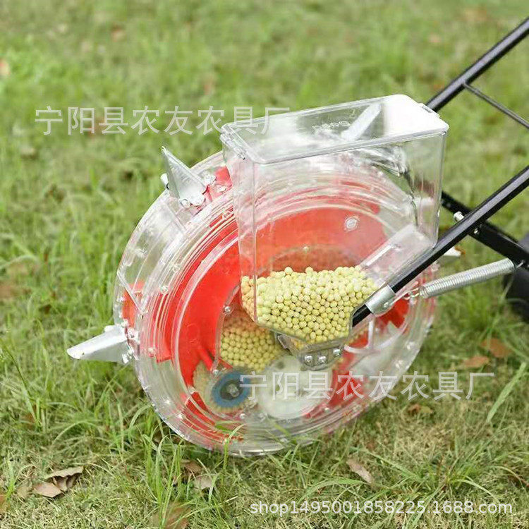 玉米大豆花生棉花 手推式滚轮精播机 1粒1坑 播种盖土播种机,淘宝优惠券,粉丝福利购,淘宝优惠卷