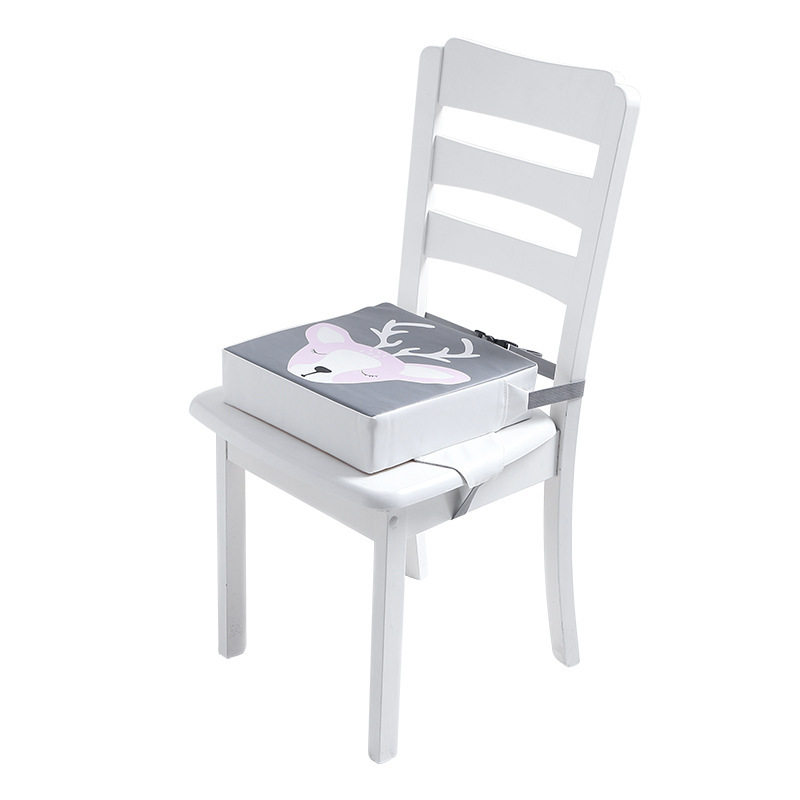 防水皮革儿童餐椅增高坐垫宝宝吃饭增高座椅垫动物印花绑带坐垫,淘宝优惠券,粉丝福利购,淘宝优惠卷