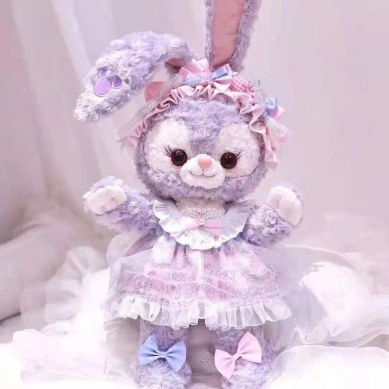新带路的娃娃紫色兔子玩偶新大陆小兔子副驾驶公仔新黛露兔礼物 - 图1