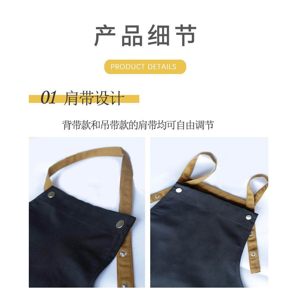 爆款高档帆布围裙广告加印LOGO男女围裙园艺咖啡餐厅厨房居家用工,淘宝优惠券,粉丝福利购,淘宝优惠卷