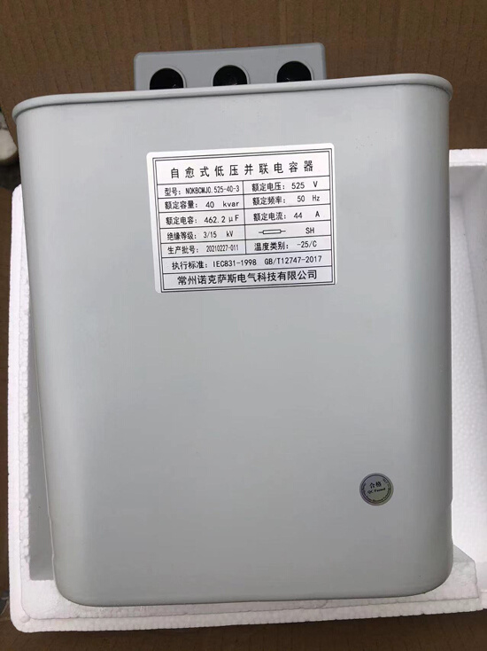 低压自愈式电力电容器金属铝外壳安全膜450V480V525V工业场合专用 - 图1