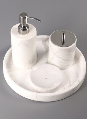 天然大理石酒店会所民宿样板间婚I庆工程洗漱卫浴四件套