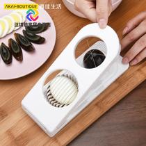 Well teak 304 stainless steel wire cut egg theorizer home floral egg slicer Egg Peel Egg Divider
