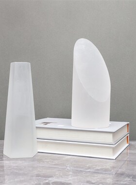 现代简约磨砂几何摆m件样板房售楼部卧室书房客厅餐厅厨房玄关饰