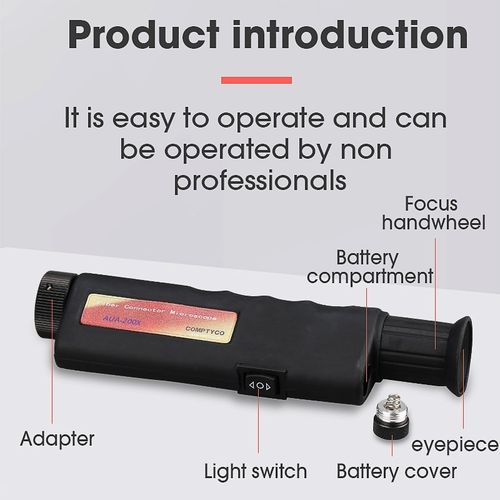 200X 400X Fiber Optical InspectioEn Microscope LED Illuminat - 图3