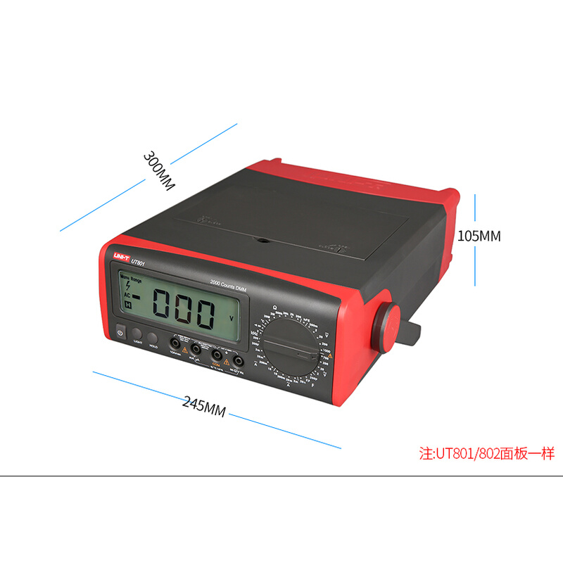 UT801/UT802优利德 高精度台式手动量程数字万用表电子维修万能表 - 图1