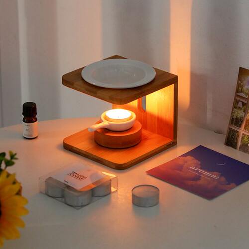 情人节精油韩国竹礼盒蜡烛香薰E套装天然生日礼物ROCH灯潮牌木炉 - 图2