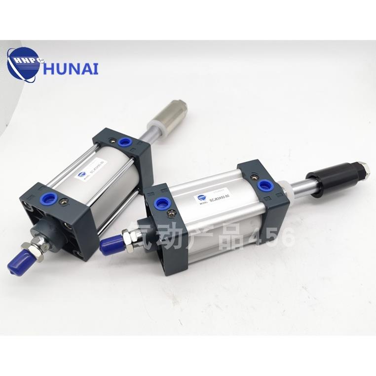 亚德客型小型气动大推力标准可调气缸SCJ160X25X50X75X100X150 - 图1