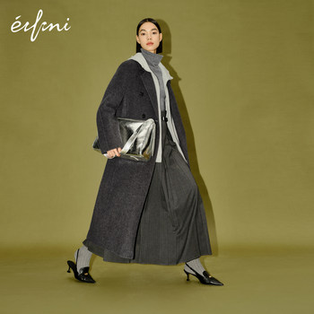 Evely Classic Hepburn Style Woolen Jacket 2023 Winter New Style 1EB170351