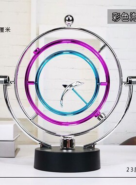 客厅装饰a品摆件永动仪牛顿摆球办公桌工艺品办公室桌面酒柜电视