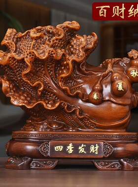 沙金白菜摆件四季发财客厅入户玄关电视F柜酒柜装饰品乔迁开