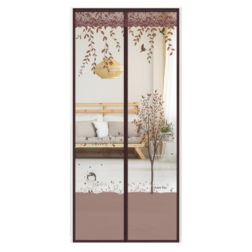 加宽魔术贴e夏季防蚊门帘防蝇家用卧室免打孔磁性软纱门纱窗定制 - 图0