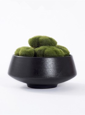 现代新中式绿色仿真花艺盆景摆件样板房电L视酒柜餐桌饭厅软装饰