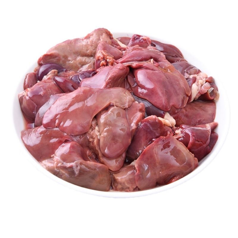 Liuhe Chicken Liver Fresh Frozen People Eat Chicken Offal Chicken Heart Liver Chicken Pet Snacks Feed Dogs and Cats