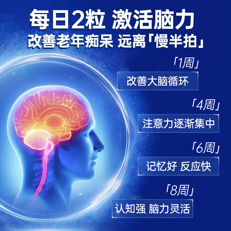 PS磷脂酰丝氨酸儿童青少年dha专注记忆脑动力补脑黄金神经酸鱼油