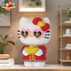 New Hello Kitty KT cat building blocks 6-12 years old children's educational assembly difficult toys girls gift ornaments