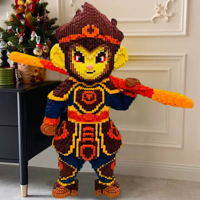 Super large black myth Wukong building block puzzle 6-12 years old high-difficulty adult version educational assembly toy ornaments gift
