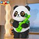 2025 children's toy panda three-dimensional building ornaments educational animal national trend building blocks birthday gift for boys and girls