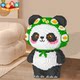 2025 children's toy panda three-dimensional building ornaments educational animal national trend building blocks birthday gift for boys and girls
